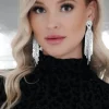 Mixed Brands - Glamorous Strass earrings 321-81 - Silver