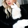 Mixed Brands - Glove with faux Fur 12050 - beige