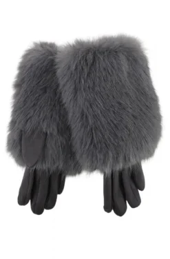 Mixed Brands - Glove with Faux Fur 12050 - Grey