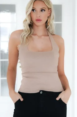 Mixed Brands - Halterneck Top 1504 - Nude