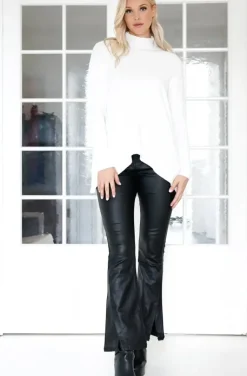 Mixed Brands - Halvpolo knitted sweater 6103 - White