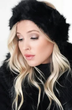 Mixed Brands - Head Band Faux Fur 4820 - Black