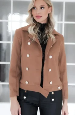 Mixed Brands - Jacket with buttons 3812 - Camel