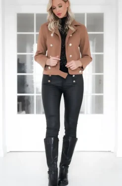 Mixed Brands - Jacket with buttons 3812 - Camel
