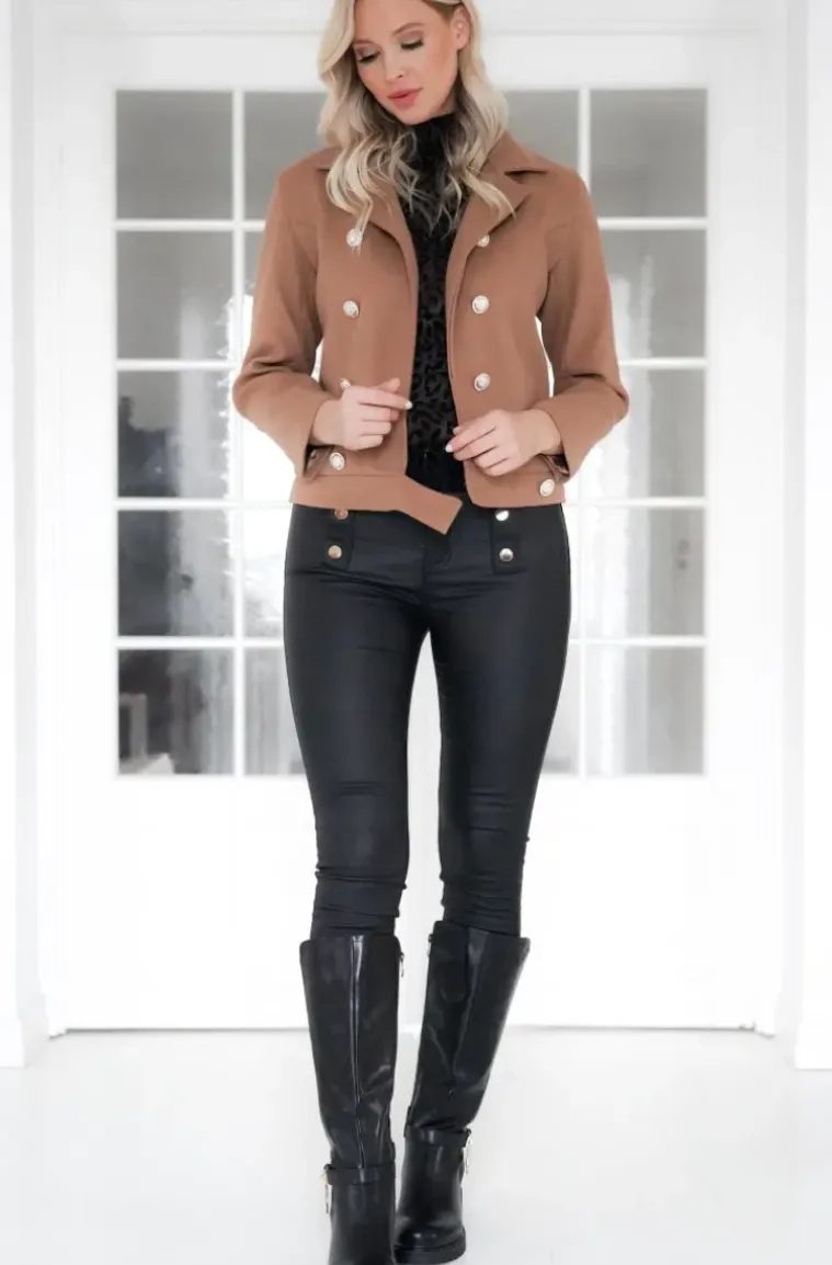 Mixed Brands - Jacket with buttons 3812 - Camel
