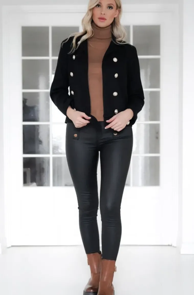 Mixed Brands - Jacket with buttons 3812 - Black
