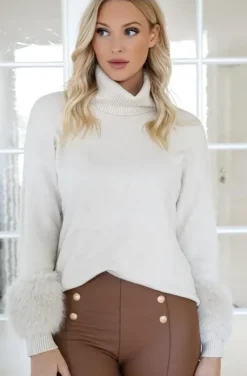 Mixed Brands - Legging seamless with buttons 212 - Camel
