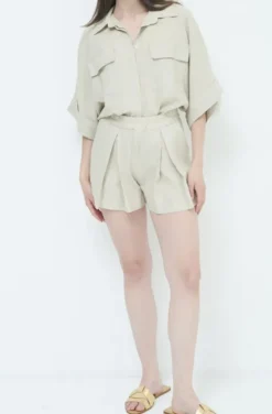 Mixed Brands - Linen Shorts Cream