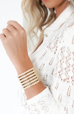 Mixed Brands - LLBR59 - Bangle with pearls
