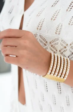 Mixed Brands - LLBR59 - Bangle with pearls