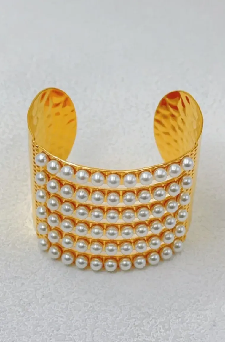 Mixed Brands - LLBR59 - Bangle with pearls