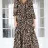 Mixed Brands - Long dress 6535 Leo - Brown