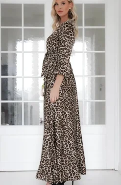 Mixed Brands - Long dress 6535 Leo - Brown