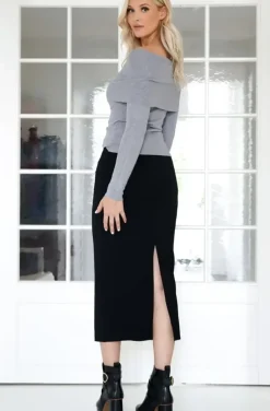 Mixed Brands - Long Pencil Skirt - Black