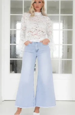 Mixed Brands - Long Sleeve Lace top 1429 - White