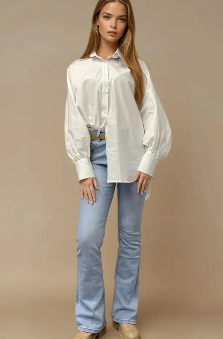 Mixed Brands - Longer Shirt 3257 - White