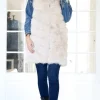 Mixed Brands - Longer Vest Fake Fur F40814 - Beige