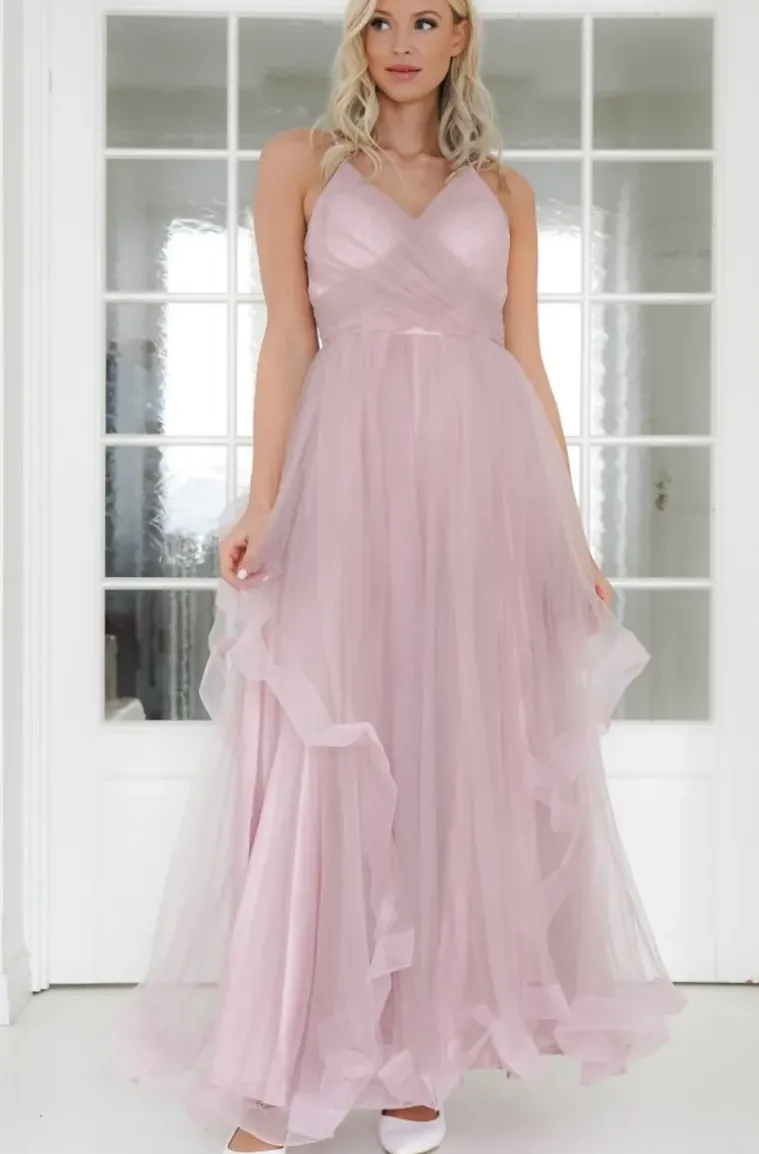 Mixed Brands - Maxi dress tulle 92920 - Pink