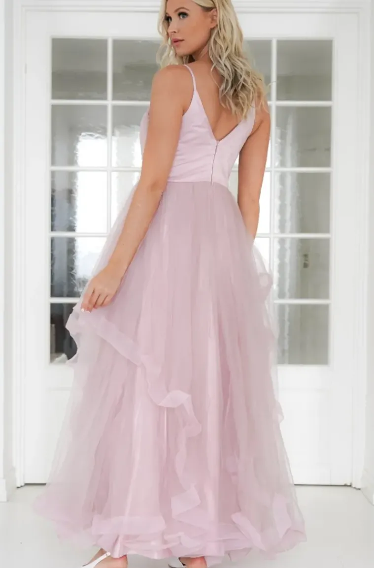 Mixed Brands - Maxi dress tulle 92920 - Pink