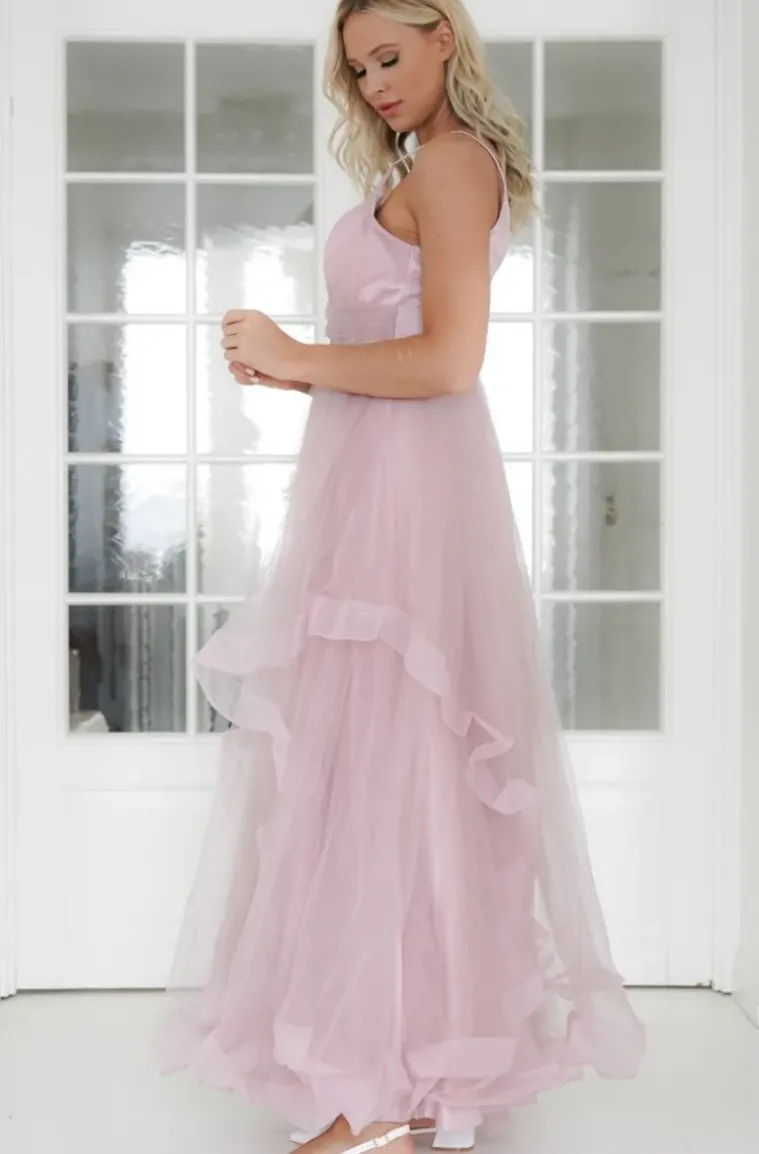 Mixed Brands - Maxi dress tulle 92920 - Pink