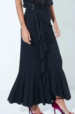 Mixed Brands - Maxi Skirt with Frill 2139 - Black