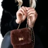 Mixed Brands - Mobile Bag Faux Fur 0808 - Brown