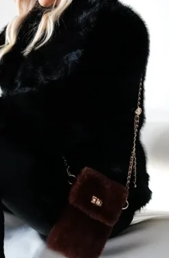 Mixed Brands - Mobile Bag Faux Fur 0808 - Brown