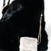 Mixed Brands - Mobile Bag Faux Fur 0808 - Beige