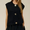 Mixed Brands - Mohair Sweater three buttons 28012 - Black