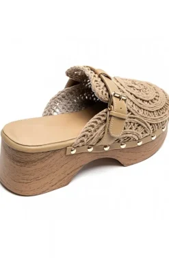 Mixed Brands - Mules Crochet 6627 - Khaki