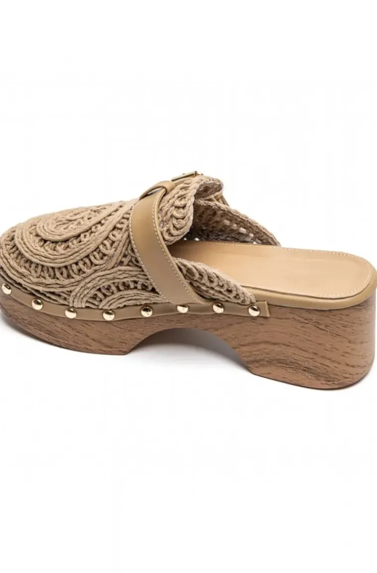 Mixed Brands - Mules Crochet 6627 - Khaki