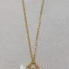 Mixed Brands - Necklace with Shell and Pearl DDCO061 - Gold