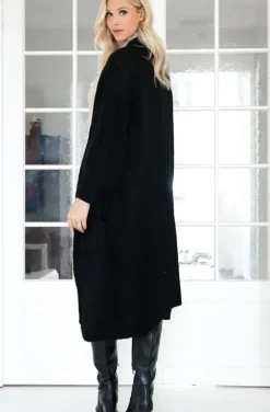 Mixed Brands - Oversized knit cardigan with pockets 1158 - Black