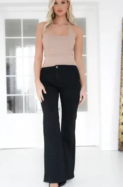 Mixed Brands - Pant Cotton Flare 8056 - Black