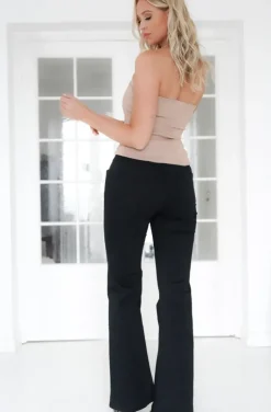 Mixed Brands - Pant Cotton Flare 8056 - Black