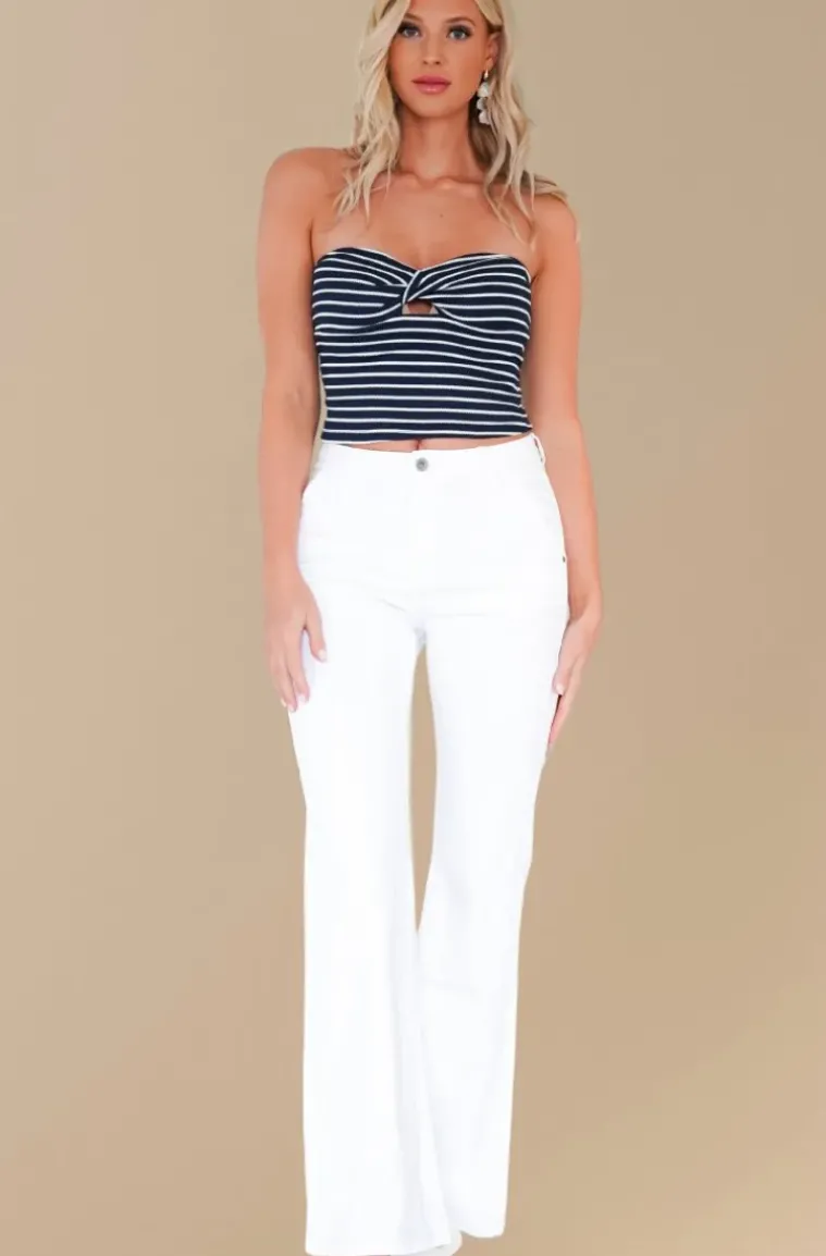 Mixed Brands - Pant Cotton Flare 8056 - White