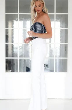 Mixed Brands - Pant Cotton Flare 8056 - White