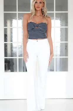 Mixed Brands - Pant Cotton Flare 8056 - White