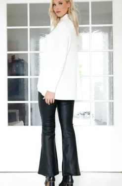 Mixed Brands - Pant flare with slit 9122-1 - Black