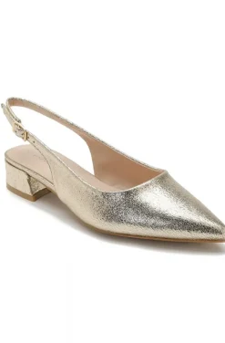 Mixed Brands - Pointy Toe Sling Back 1819 - Gold