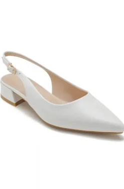 Mixed Brands - Pointy Toe Sling Back 1819 - White