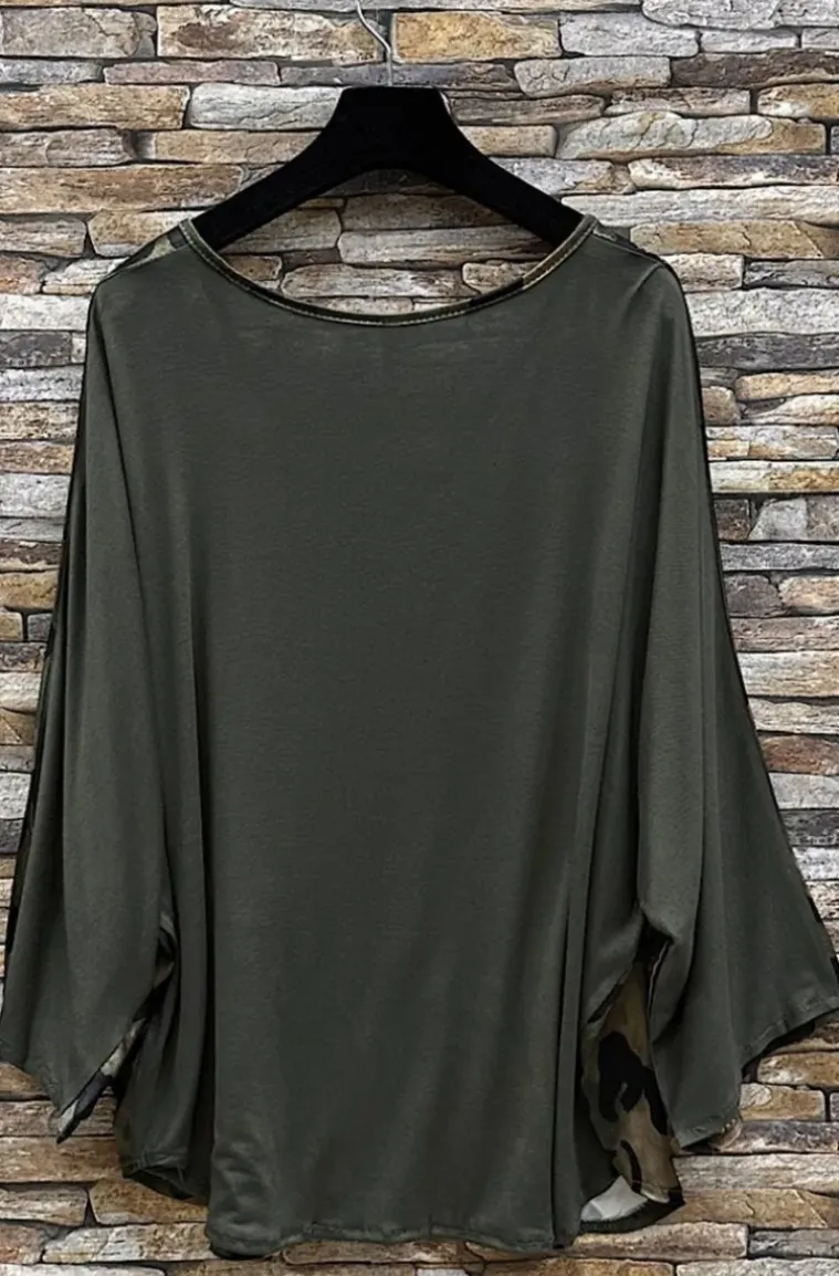 Mixed Brands - Polene Blouse 7889 - Khaki Leo
