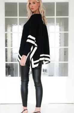 Mixed Brands - Poncho Sweater 2388-2013 - Black