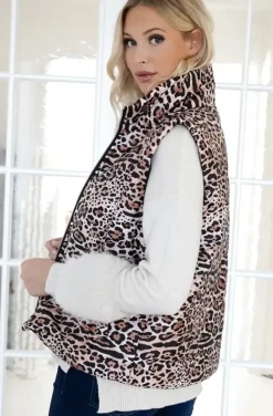 Mixed Brands - Quilted Vest 2363 - Camel Leo