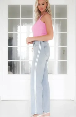 Mixed Brands - Ribbed tank top 8009 - Pink