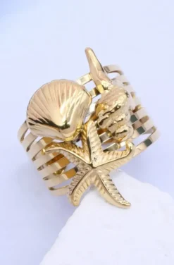Mixed Brands - Ring Sea star 1040 - Gold