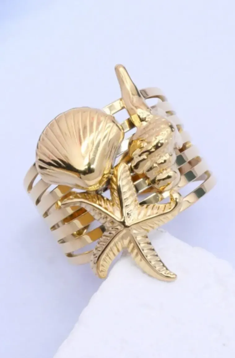 Mixed Brands - Ring Sea star 1040 - Gold