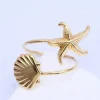 Mixed Brands - Ring Seastar Shell 234 - gold