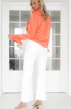 Mixed Brands - Ruffle Blouse 8497-2003 - Orange Light
