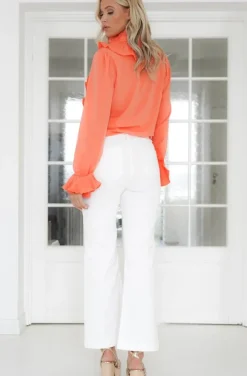 Mixed Brands - Ruffle Blouse 8497-2003 - Orange Light